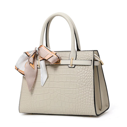 Leather  bag,women's handbag, cowhide cross-body bag, 2024 new style, light and luxurious, mother bag, large capacity.