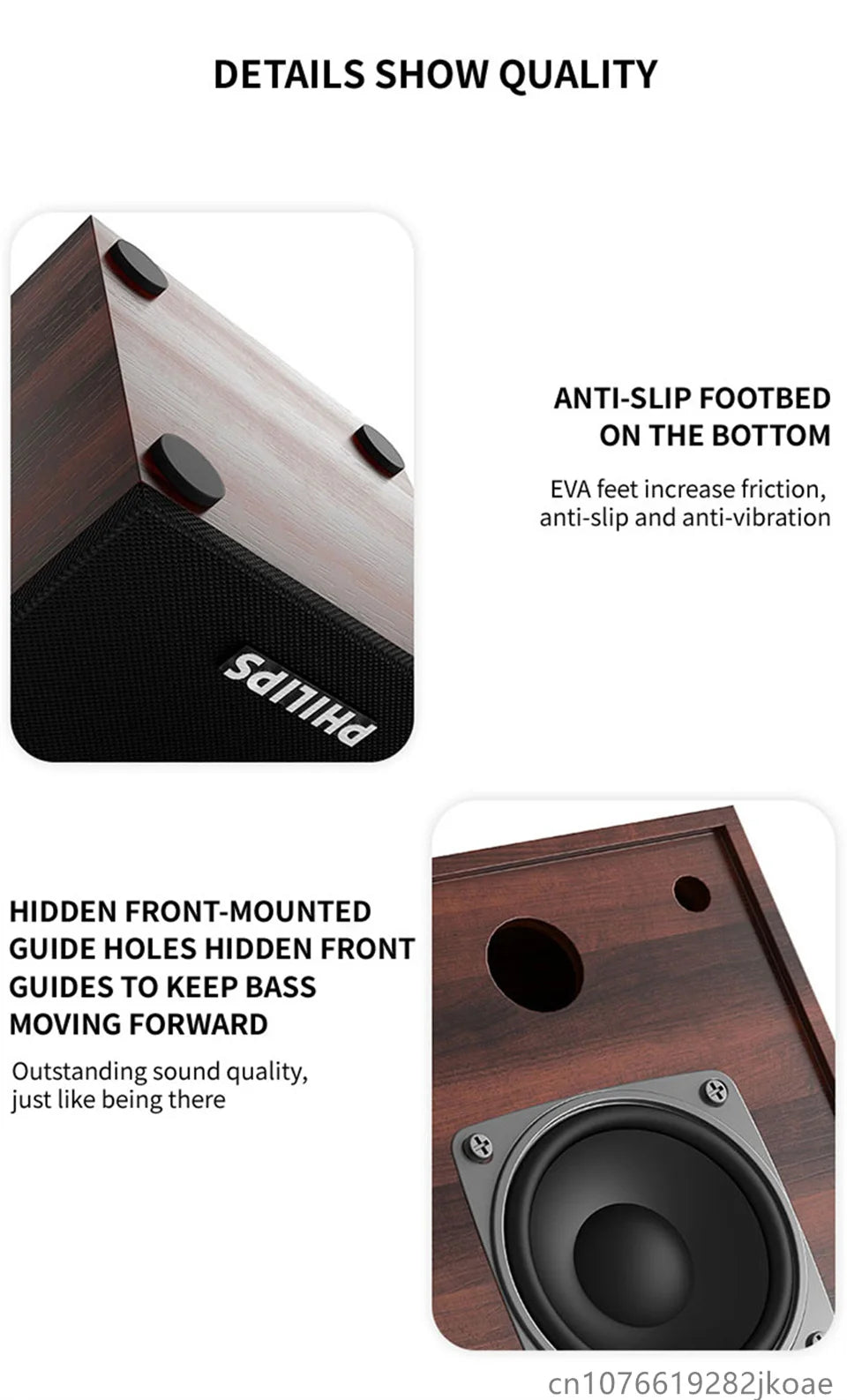 Philips SPA20 Bluetooth Speakers Outdoor Loudspeaker Music Player HiFi Stereo Sound Subwoofer for Computer Desktop Mobile Phone.