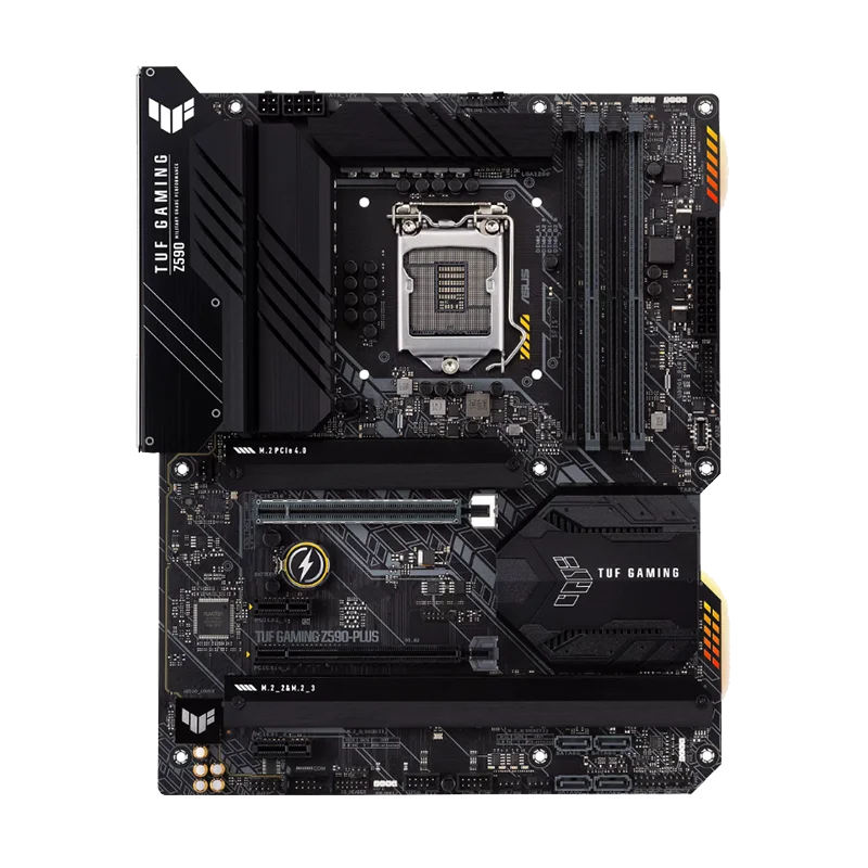 ASUS TUF GAMING Z590-PLUS WIFI LGA 1200 Intel Z590 ATX M.2 Desktop Motherboard.