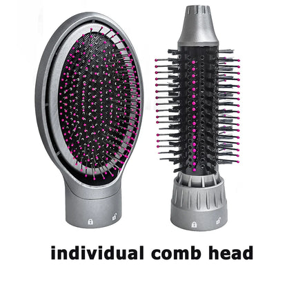 Hot Air Hair Brush Kinseibeauty 2 In 1 Hair Dryer Styling Brush Negative Iron Generator Curling Straight 1200W Hair Dryer.