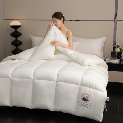 Icelandic Cashmere Protein Is Soft and Sticky with High Resilience Quilted Perfect Comfort ,Blanket Solid Color Bedclothes.
