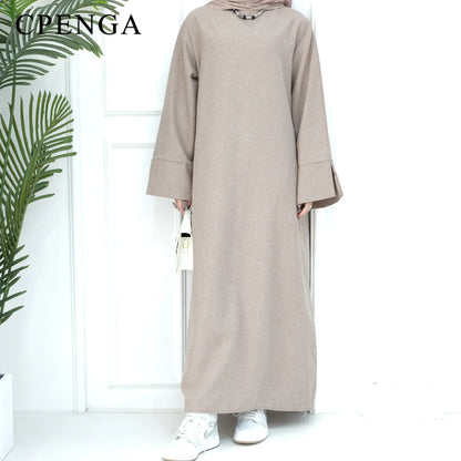 2024 New Dubai Abaya for Muslim Women Eid Ramadan Modest Dress Türkiye Loose Large Elegant Dress Gown Female Islam Clothing.