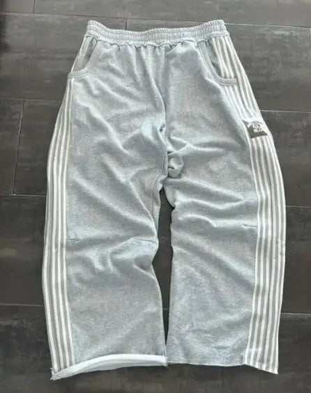 2025, Stickerei-Design, Sporthose für Männer und Frauen, Y2K, Retro, lockere Freizeithose, personalisiertes Bein, Reißverschluss-Design, gerade Hose.