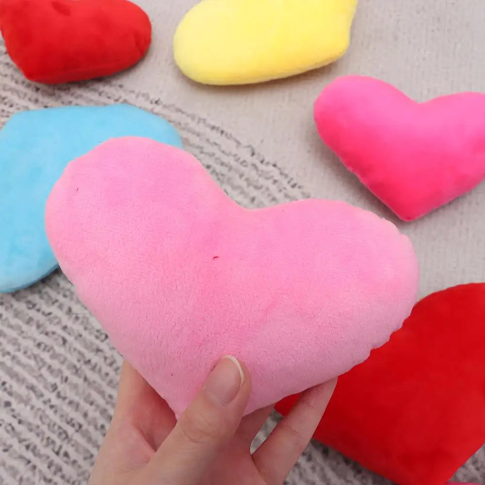PP cotton Soft Pillow Comfortable Heart Plush Pillow Red Color Pink Color Stuffed Pillow Heart Shape Home Decorative.