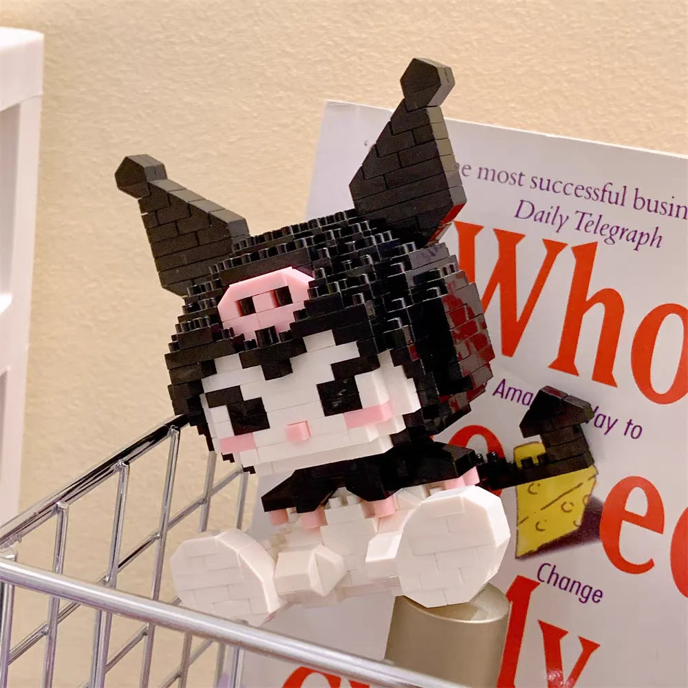 KEEPPLEY Sanrio Anime Hello Kitty My Melody Cinnamoroll Pompompurin Kuromi Building Blocks Girl Kid Holiday Christmas Gift.