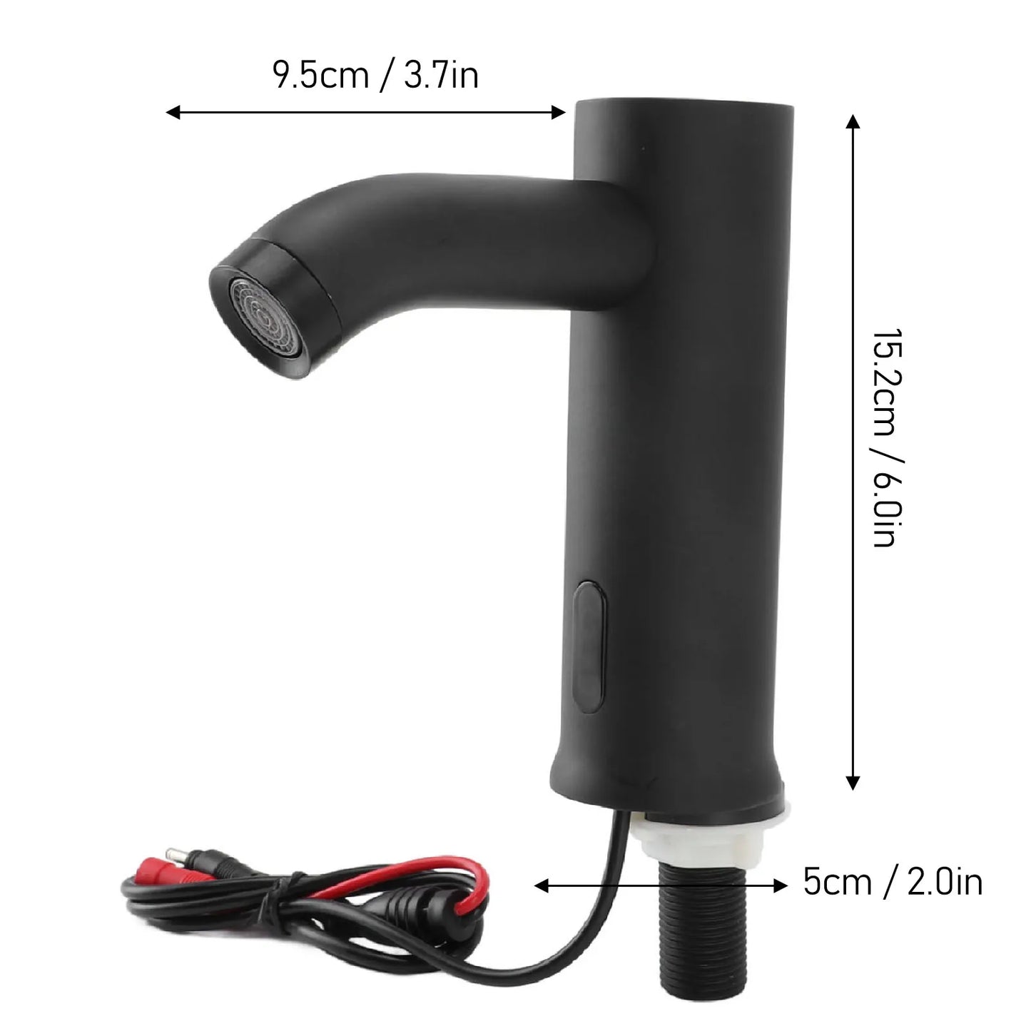 Stainless Steel Automatic Motion Sensor Faucet 0.1‑0.6Mpa Vertical Touchless Sink Faucet with Infrared Sensor for Bathroom Kitch