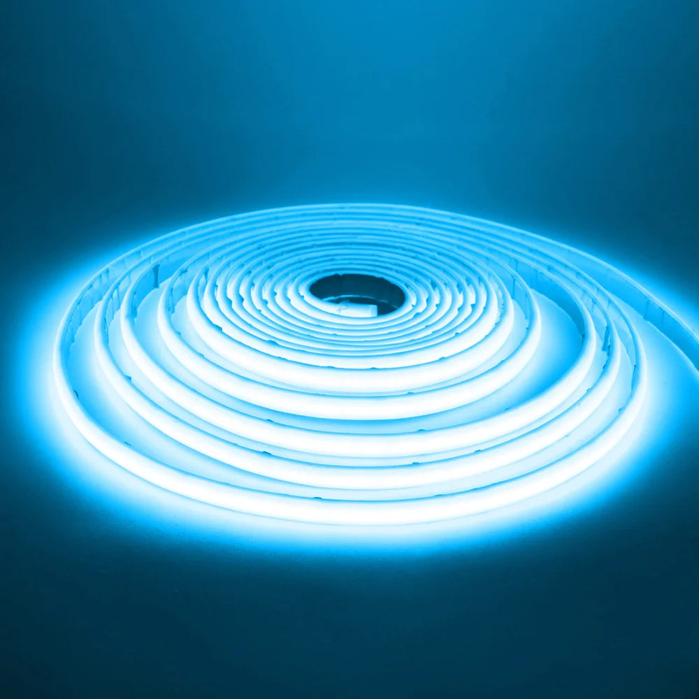 12V 24V COB Led Neon Strip Light Tape Waterproof IP68 320 LEDs Flexible Milk Tube Liner Lighting 10 Colors 0.5m 1m 2m 3m 4m 5m