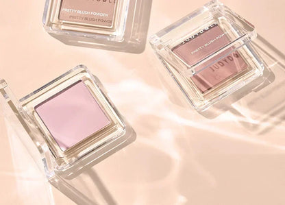 Judydoll Monochrome Blush Portable Silky Cream Multipurpose Blusher Eyeshadow Nude Natural Brighten Skin Tone Makeup Cosmetics