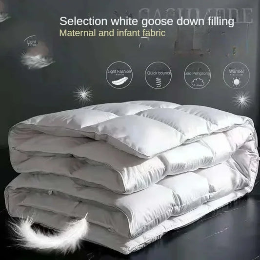 Down duvet 95 white goose down five-star hotel warm double single duvet core goose down duvet.