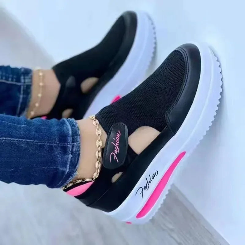 Sneakers Women Shoes Woman Tennis Shoes Canvas Shoe Female Casual Shoes Ladies Sport Shoes Platform Sneaker Hollow Out Shoes.