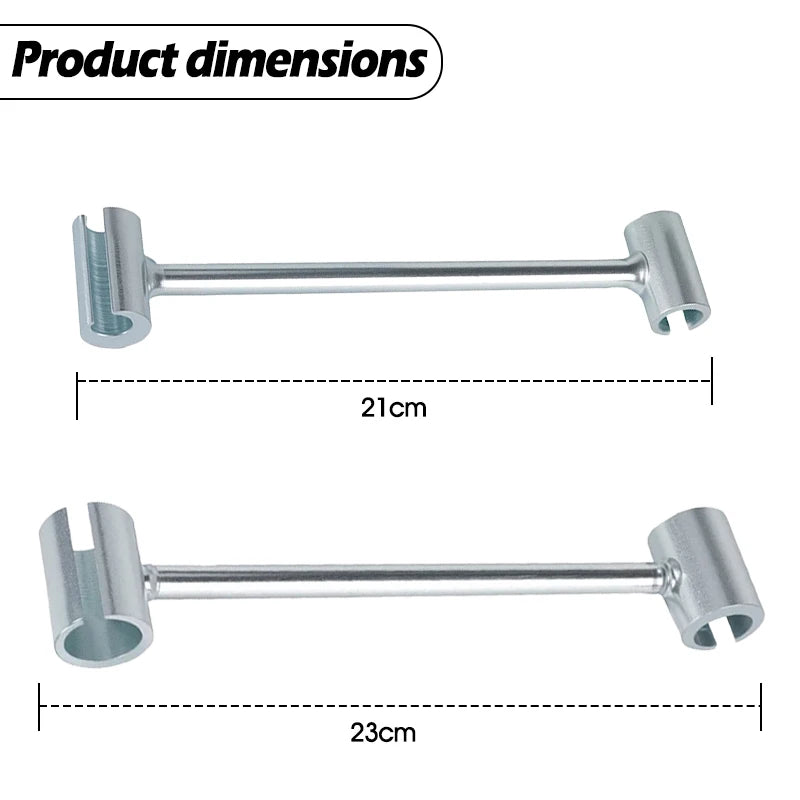 Doppelseitiges Scharnier-Einstellwerkzeug Reparaturschlüssel für Türen Schränke Möbel Haushalt mit Rundbolzen langlebige praktische Handwerkzeuge ideal für Zuhause Werkstatt zeitsparend multifunktional und robust