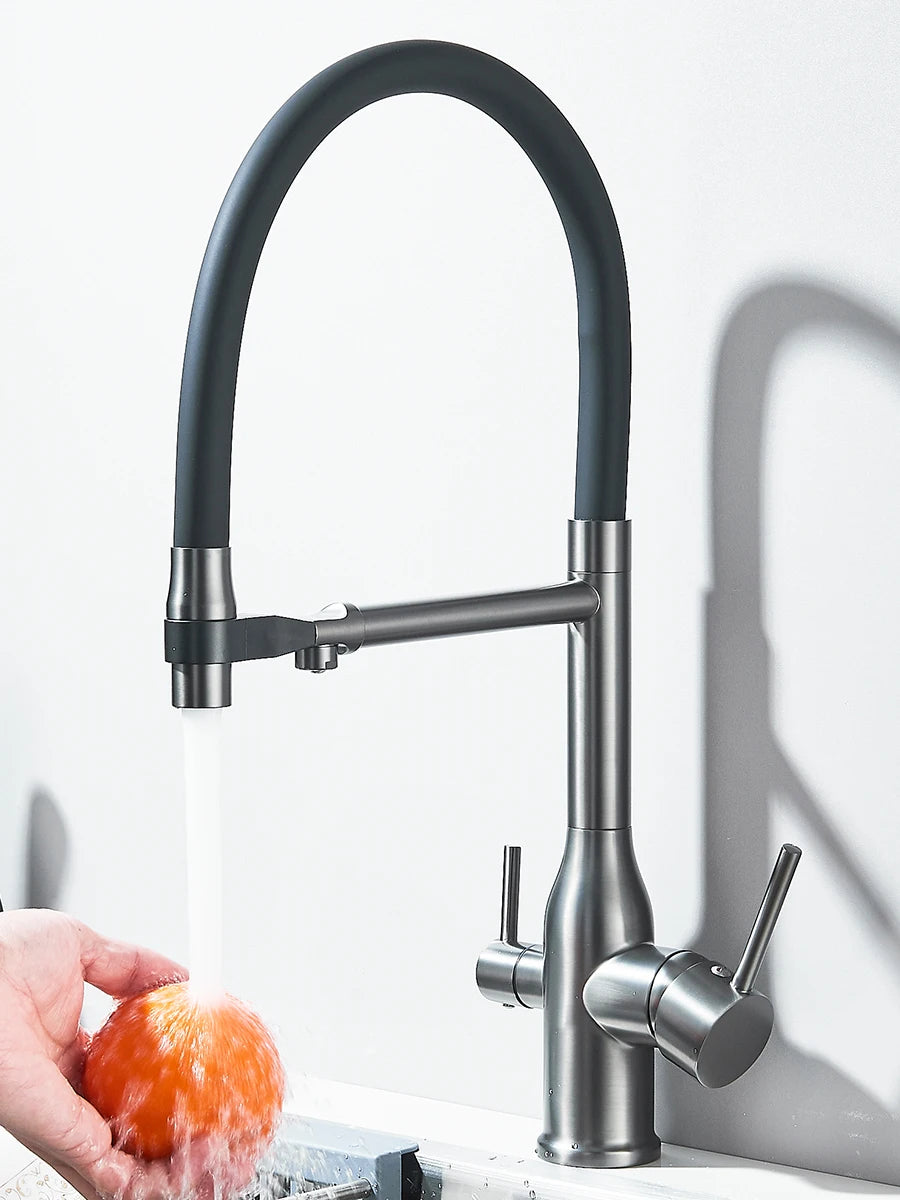 Filtered Kitchen Faucet Purification Tap With Magnetic Sprayer Kitchen Faucet Filtered Water Purification Feature Kitchen Tap