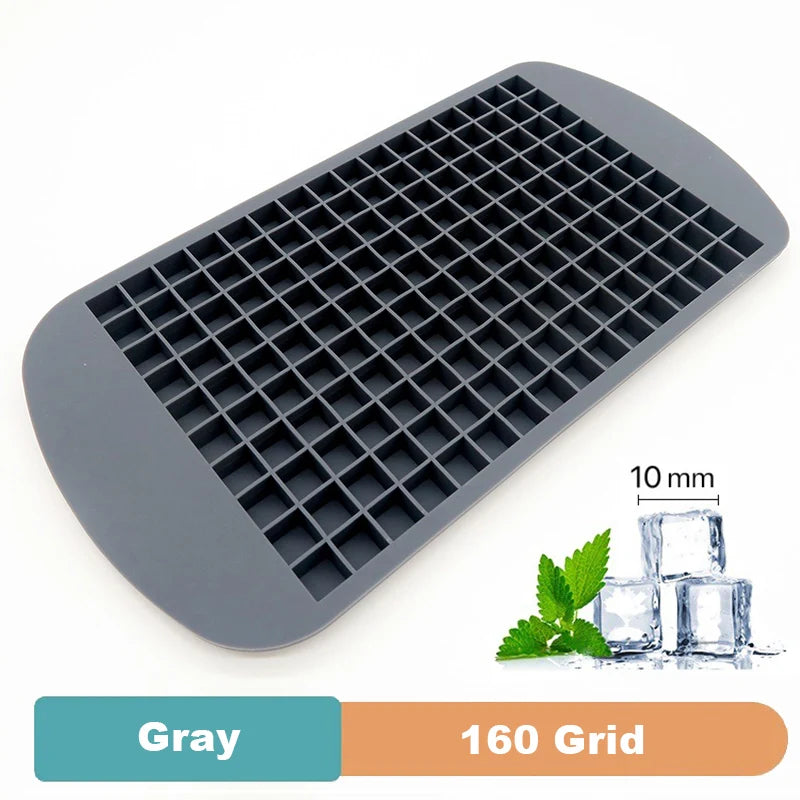 4/6/8/15/160 Grid Big Ice Tray Mold Giant Jumbo Large Food Grade Silicone Ice Cube Square Tray Mold DIY Ice Maker Ice Cube Tray.
