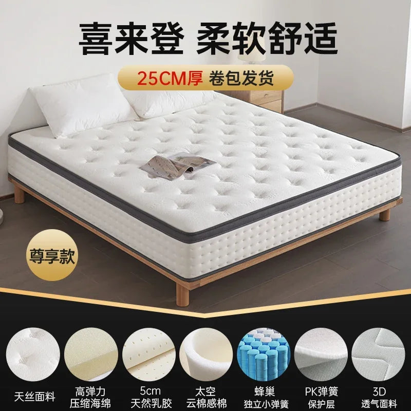 Moderne King-Size-Matratze aus weichem Doppellatex, luxuriöse Designer-Matratze, Queen-Size-Schlafzimmer, Colchon, eheliche Schlafzimmermöbel