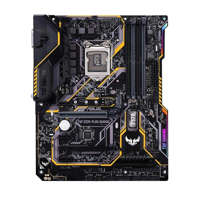ASUS TUF Z370-PLUS GAMING Z370 LGA 1151 Motherboard LGA 1151 For i7-8700K i5-8600K i7-9700K CPU DDR4 M.2 HDMI Gaming Mainboard.