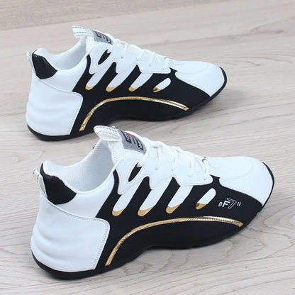 Luxury Men's Sneakers High Quality Leather Casual Shoes for Men Fashion All-match Sport Shoes Platform Comfor Men Running Shoes.