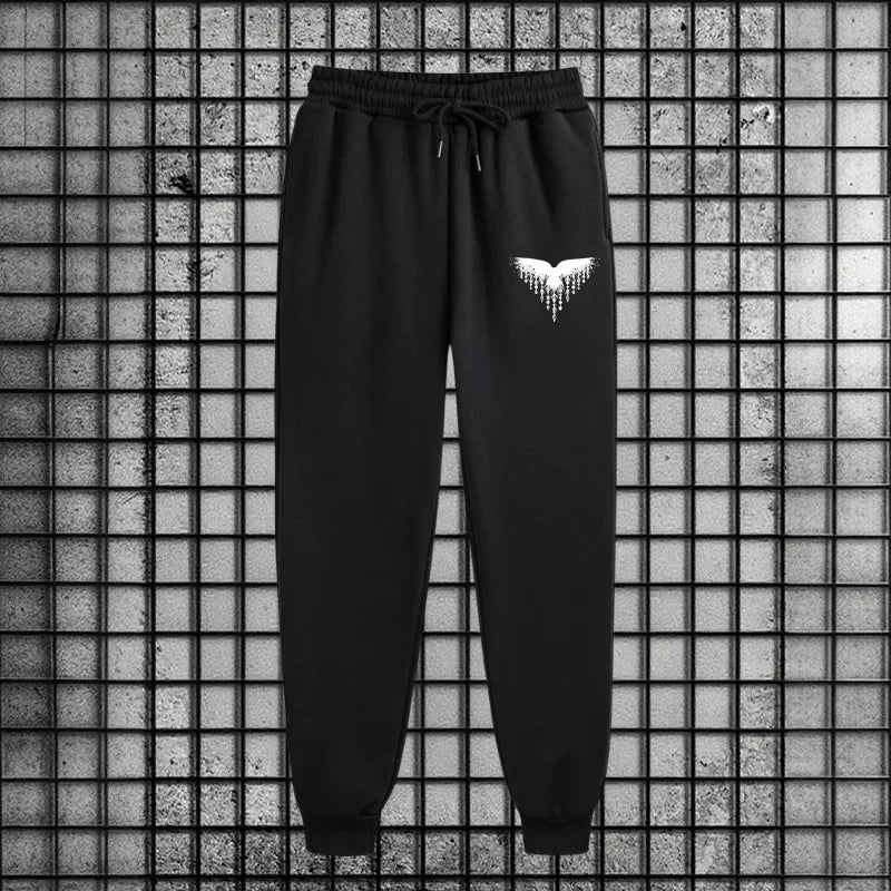 Ancient Viking Raven Print Hoodie Sweatpants Autumn Winter Daily Casual Sporty Jogger Set Urban Fashion Men's Zipper Tracksuit.