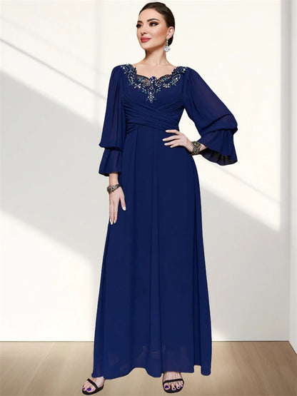 Ramadan Eid Fashion Chiffon Blue Abaya Dubai Luxury Prayer Clothes Women Turkey Islam Muslim Dresses Kebaya Robe Femme Musulmane.