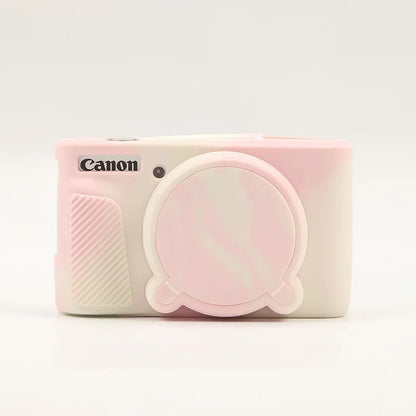 Camera Case for Canon PowerShot SX740 / SX730 Digital Camera, Soft Silicone Protective Bag Removable Lens Cover Accessories.