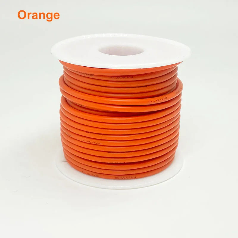 Soft Silicone Connection Cable 16AWG 18AWG 20 22 24 26 28AWG 30AWG 0.08mm Tinned Copper Wire For DIY, Automotive, Power Wiring.