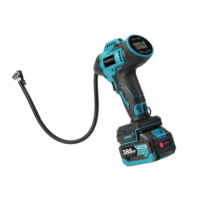 YOFIDRA Aufblasbare Elektrische Luftpumpe Digital Display Auto Reifen Inflator Automatische Luft Inflator Power Tool Für Makita Batterie Pin