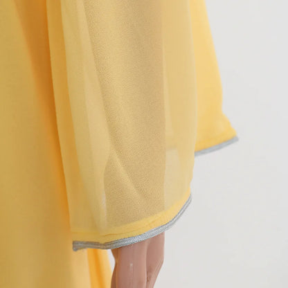 Marok kanis che Kaftan Frauen Mode Diamant mit Gürtel Chiffon Kleid Eid Ramadan arabische Robe Islam Luxus Party muslimische Kleider