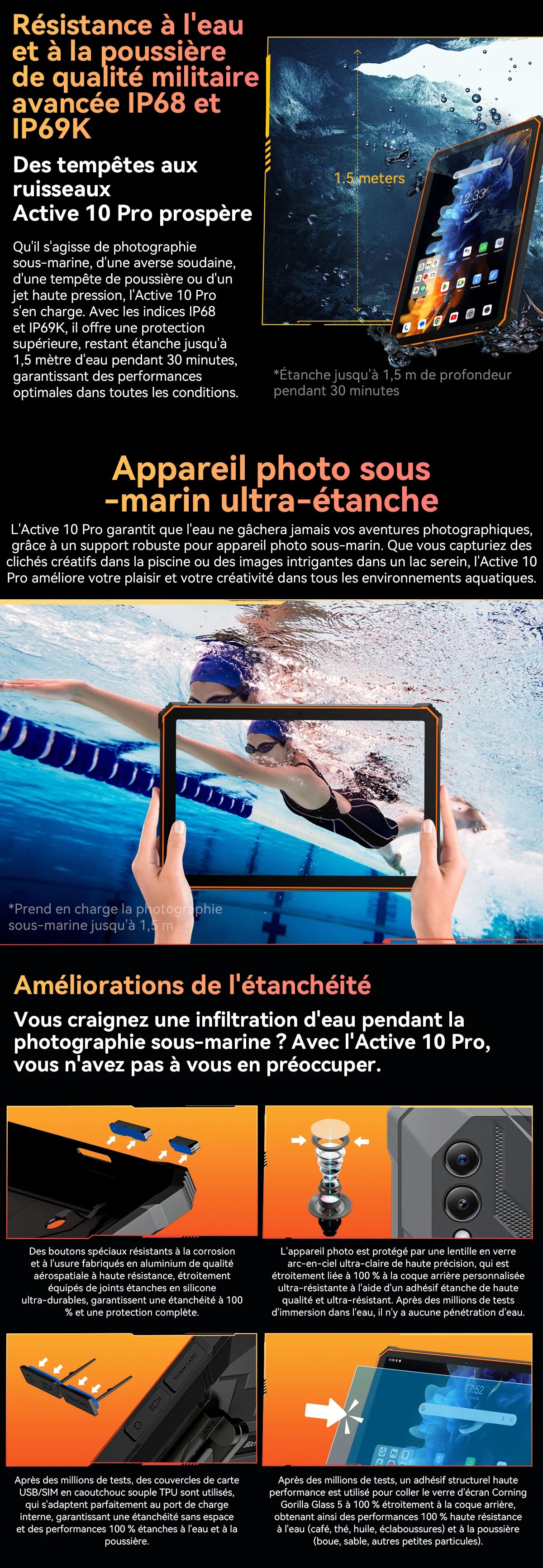 Blackview Active 10 Pro [No EU Charger] Rugged Tablet 36GB + 256GB 11.0" 30000mAh PC 108MP Dual SIM 5G.