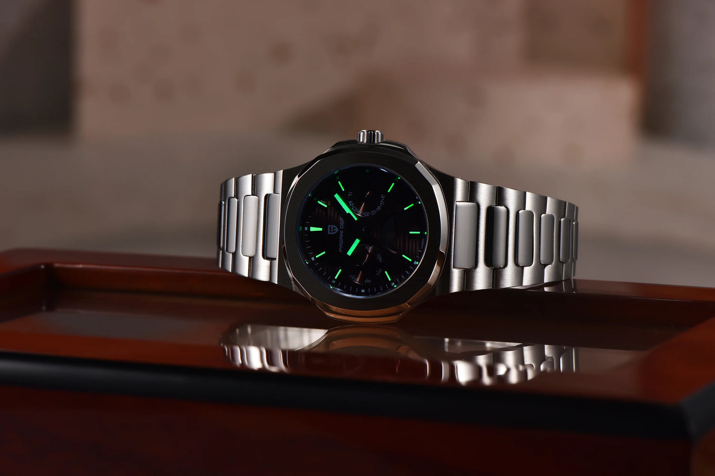 PAGANI DESIGN  Women's Watches Luxury Quartz Watch For Women Multifunctional Chronograph Moon Phase Automatic Date Ladies Watch.