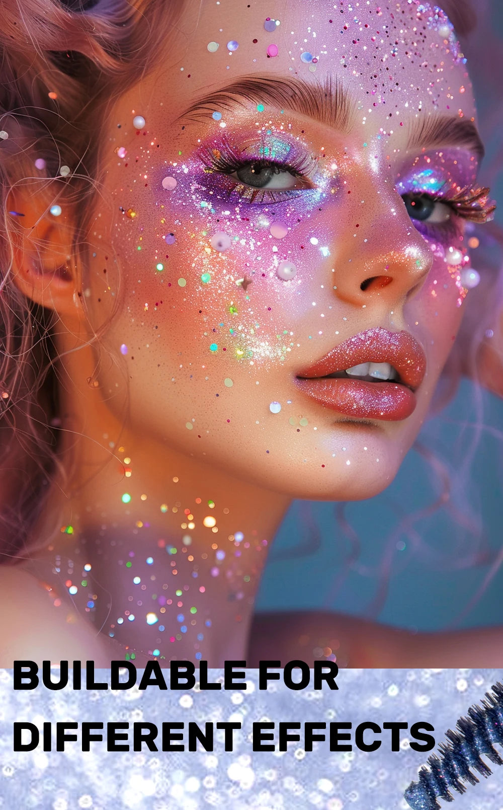 5 Colors Diamond Shimmering Mascara Long Lasting Makeup 3D Volume Eyelashes Curling Glitter Mascara Eye Lash Female Cosmetic.