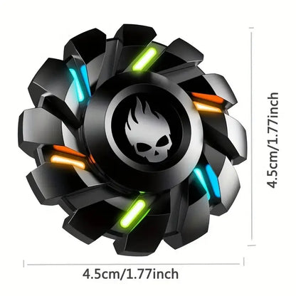Luminous Fidget Spinner EDC Metal High-grade Stress Relief Rainbow Light Fingers Toy For Children Adult Fast Delivery Products.