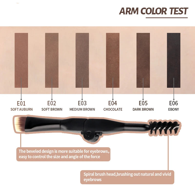 IMAGIC Professional Eyebrow Gel 6 Colors Eyebrow Enhancer Brow Enhancers Tint Makeup Eyebrow Brown With Brow Brush Tools.