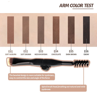 IMAGIC Professional Eyebrow Gel 6 Colors Eyebrow Enhancer Brow Enhancers Tint Makeup Eyebrow Brown With Brow Brush Tools.