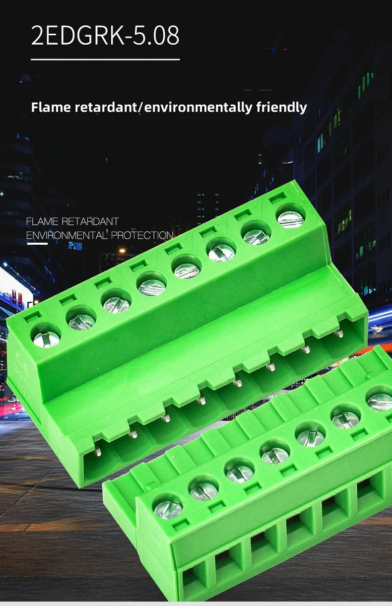 2EDGRK 5,08 mm Header Socket Plug-IN Terminal Blocks Schraubtyp PCB Male Connectors 2P -24P.