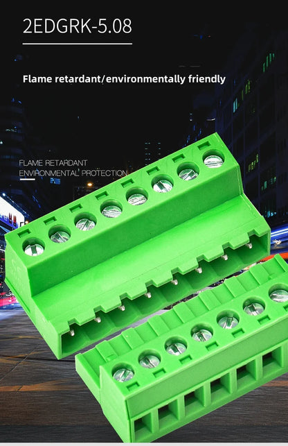 2EDGRK 5,08 mm Header Socket Plug-IN Terminal Blocks Schraubtyp PCB Male Connectors 2P -24P.