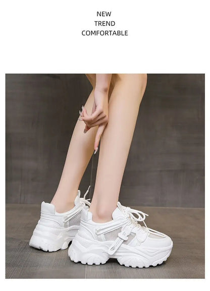 Women's Shoes Casual Shoes Spring Sneakers Platform Woman-shoes Tennis Female Fashion Thick Sole 2024 Roses Trainers Increased I.
