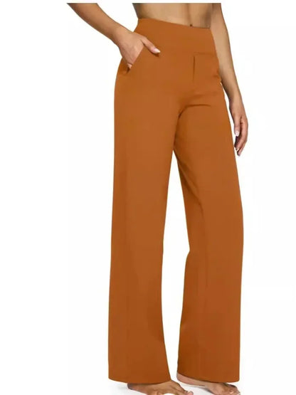Lässige, lockere Hose mit geradem Bein für Damen, Sommer, Neuankömmling 2024, Taschendetail, bequeme Passform, lange Hose, modisch