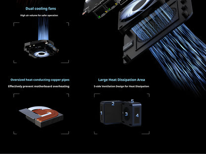 Mini Host Amd Ryzen R7-7735hs 8745hs Ddr5 70w  Wifi6 4k Pcie4.0 Ssd High-End Gaming Desktop Mini Host Diy Barebone System.