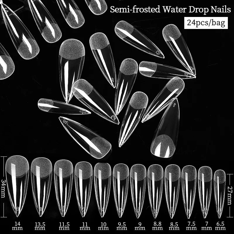 Extension False Nails Art Tips Acrylic Fake Finger Gel Polish Mold Sculpted Full Cover Press on Nails Manicures Accessories Tool