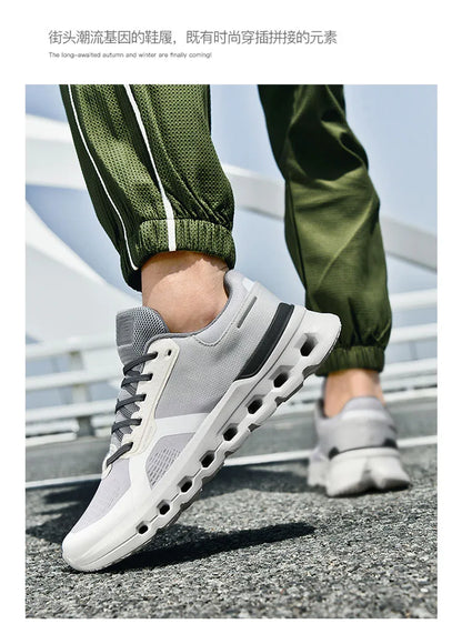 2025 Summer Cushion Men's Running Shoes Breathable Mesh Brand Sneakers Men Jogging Shoes Lightweight Non-Slip Men Athletic Shoes.