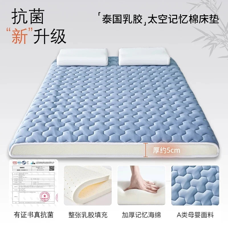 Schwammmatratze, elastisches Kissen, Zuhause, doppelt faltbar, Memory-Schaum, Latex, Tatami-Matte, Studentenwohnheim, Einzel-Schlafmatratzen