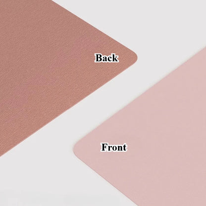 PU Leather Mouse Pads Desk Mat for Office Solid Color Gaming Waterproof Non-slip Computer Pad Keyboard Pads.