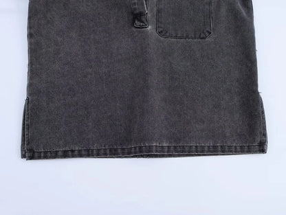 2024 Autumn Jeans Sets Women Turn-down Collar Casual Top Fashion High Waist Streetwear Female Denim Pant Two Piece Set.