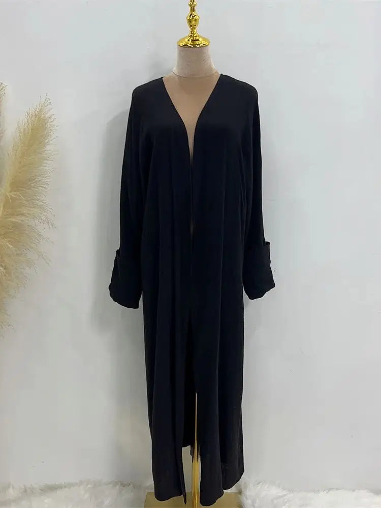 Modest Kimono Abaya Dubai Muslim Sets Islam Kaftan Dresses Kebaya Robe Femme Musulmane Abayas For Women Caftan Marocain Djellaba