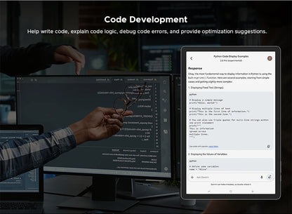 DOOGEE Tab E3 Tablet 11" Screen Android 15 Gemini AI 7.5mm Ultra-thin 32GB (8+24) 256GB Dual Speakers 8800mAh Battery Smart Pad
