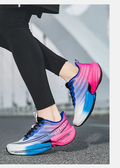 Marathon Air Cushion Herren Sport Laufschuhe Atmungsaktive leichte Damen Bequeme sportliche rutschfeste Carbon Plate Sneakers