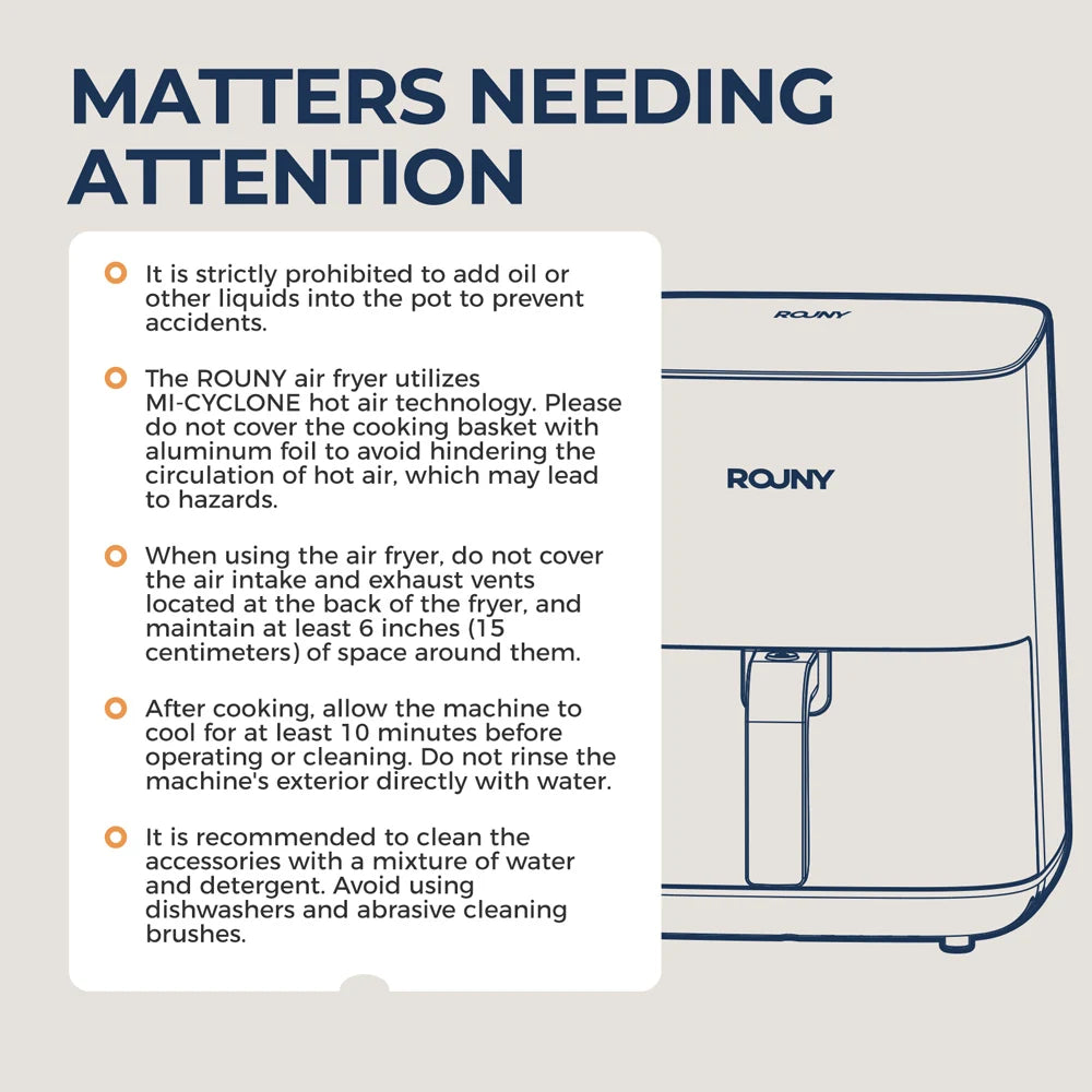 5L Air Fryer, Electric Hot fryer Oven Oilless Cooker with Touch Control & Nonstick Basket & Visible Window, Family Size.