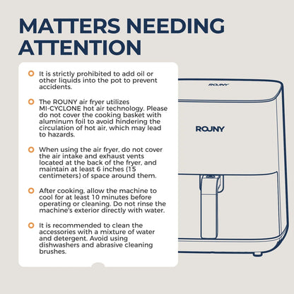 5L Air Fryer, Electric Hot fryer Oven Oilless Cooker with Touch Control & Nonstick Basket & Visible Window, Family Size.