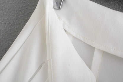 TRAFZA Frauen Elegante Feste Bleistift Hosen Hohe Taille Hose Für Frauen Casual Streetwear Frau Hosen Büro Tragen Chic Hose.