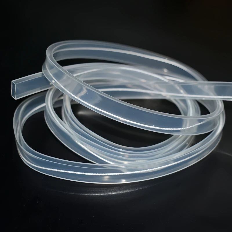 1-10m White/Transparent Neon Silicone Tube LED Rope Lamp Waterproof Diffuser Cover For 8/10/12m RGB Flexible Strip Light Channel.