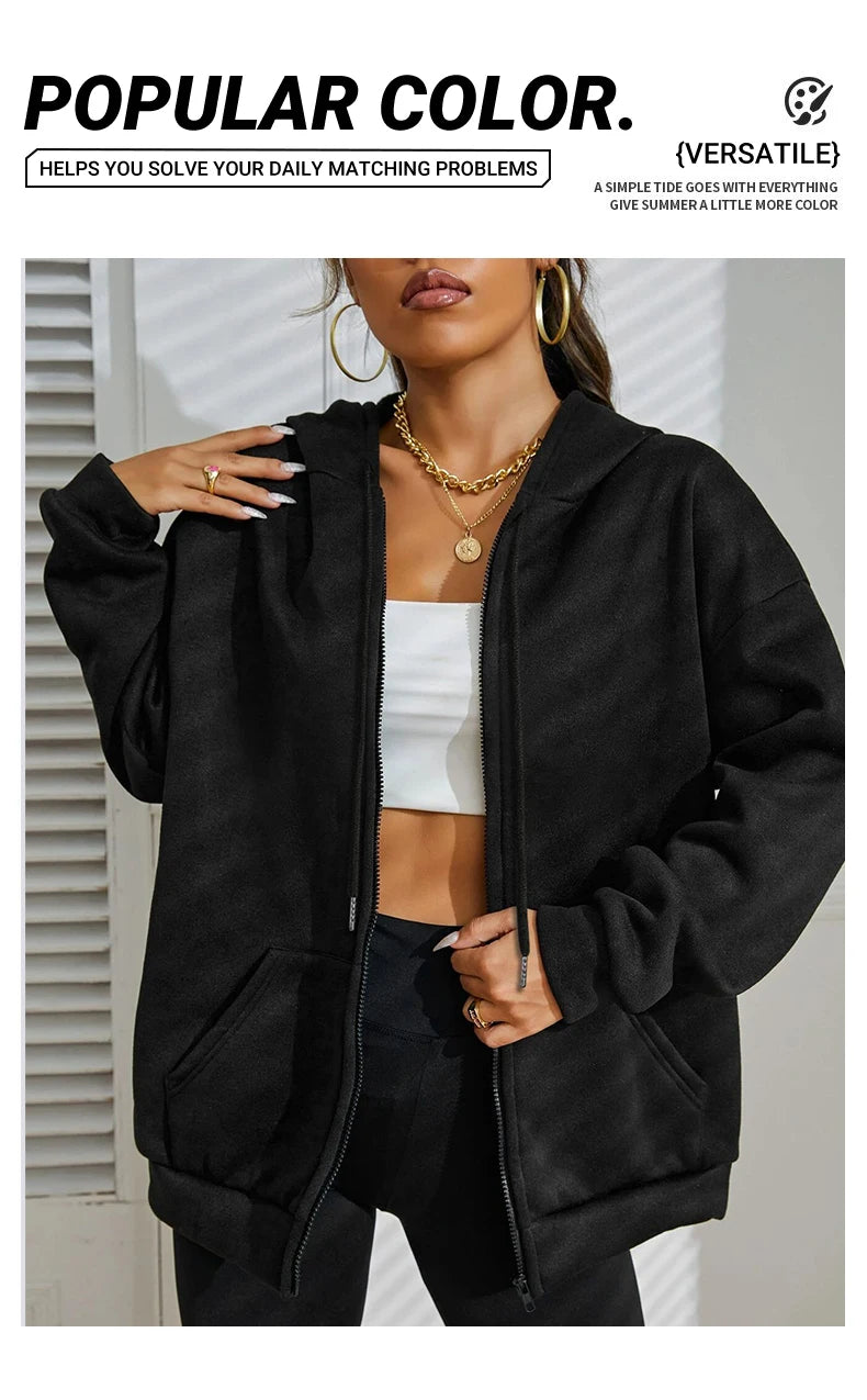 New York Number 23 Art Letter Printing Women Zipper Hoodie Fashion Hoodies Fleece Sportswears Autumn Casual Female Hoody.